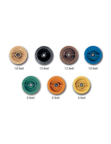 Tobera 8-VAN color verde radio 2,4 m